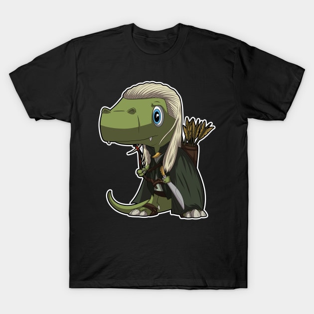 Dino elf T-Shirt by DinoTropolis
